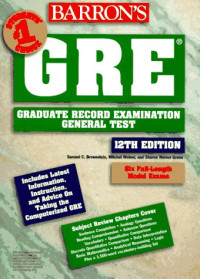 Image of Barron's : Gre Graduate Record Examination General Test
