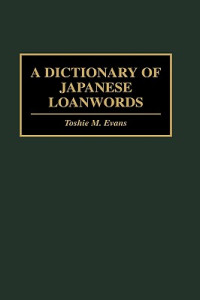 A Dictionary Of Loanuords