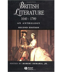Image of British Literature 1640-1789 An Anthology