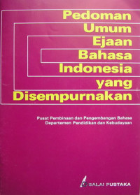 Image of Ejaan Bahasa Indonesia Yang Di Sempurnakan