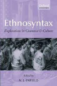 Ethnosyntax Explorations In Grammar & Culture