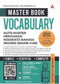 Master Book Vocabulary : Auto-Master Menguasai Kosakata Bahasa Inggris Sehari-hari