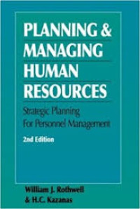 Image of Planning Managing Human Resources :Strategic Planning For Personnel Management
