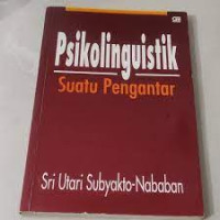 Image of Psikolinguistik : Suatu Pengantar