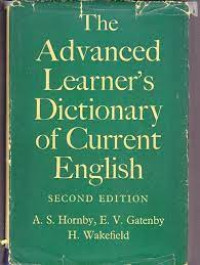 Image of The Advanced Learner's Dictionary Of Current English