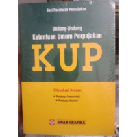 Image of Undang-Undang Ketentuan Umum Perpajakan  KUP