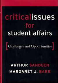 Image of Criticalissues For Student Affairs