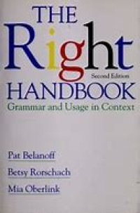 Image of The Right Secon Edition Hanbook Grammar and Usage in Context