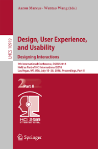 Image of Design, User Experience, and Usability : Designing Interactions