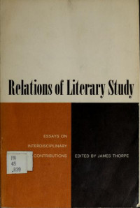 Image of Relations Of Literary Study