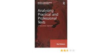Analysing PrActicAl And ProfessionAl texts