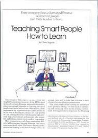 Teaching Smart People How To Learn